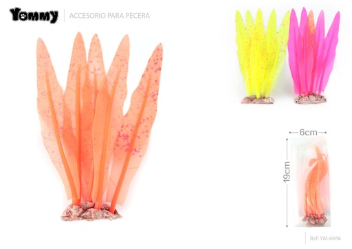 [YM6046] Decoración de silicona para acuarios 6*4*19cm - Accesorios para acuarios