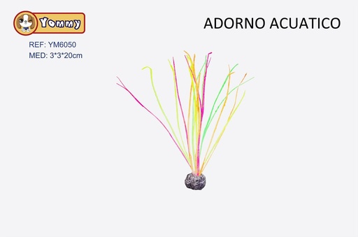 [YM6050] Adorno acuático 3x3x20cm - Decoración para acuarios