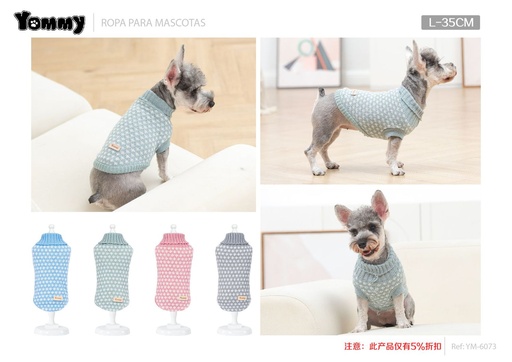 [YM6073] Jersey pequeño para mascotas L 35cm - Ropa para mascotas