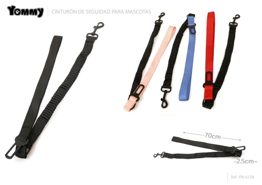 [YM6138] Engancho de seguridad para mascotas 2.5cm - Accesorio para vehículos