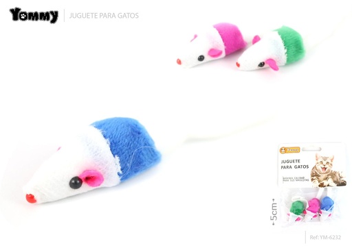 [YM6232]  Juguete para gatos en forma de ratón 5 cm - Juguetes para gatos