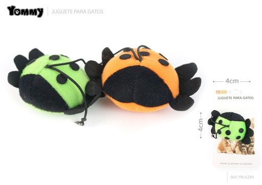 [YM6294] Mariquita para mascotas 6x4cm - Accesorios para gatos