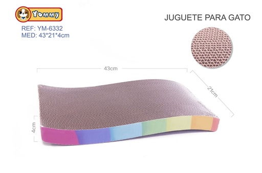 [YM6332] Juguete para gato forma S 43x21x4 cm - Juguetes para mascotas