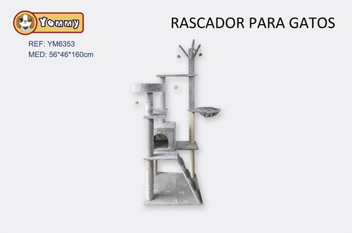 [YM6353] Rascador para gato 56*46*160cm para mascotas