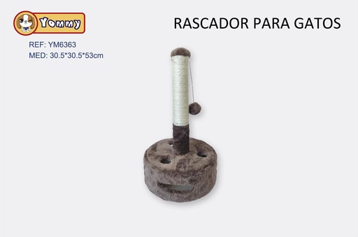 [YM6363] Rascador para mascotas 30.5x30.5x53cm para gatos