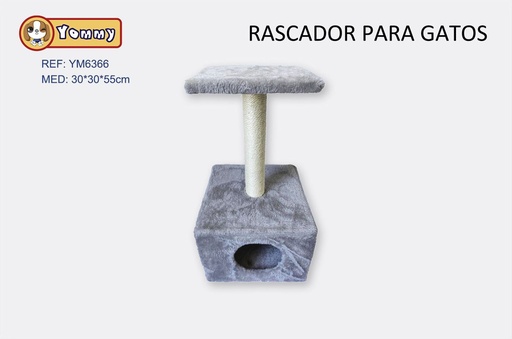 [YM6366] Rascador para mascotas 30x30x55cm árbol para gatos