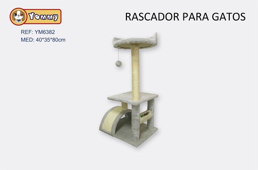 [YM6382] Rascador para gato 40x35x80cm