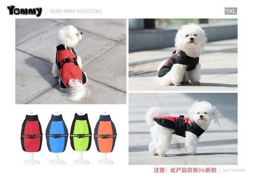 [YM6499] Ropa impermeable para perros 5XL - Impermeable para mascotas