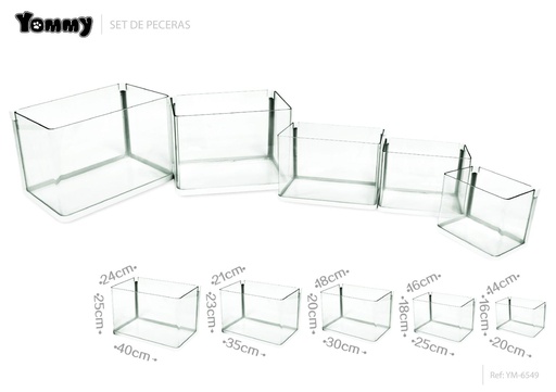 [YM6549] Pecera set 5 - Acuarios y accesorios para mascotas