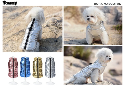 [YM6585] Anorak brillante para perros talla M para protección contra el frío