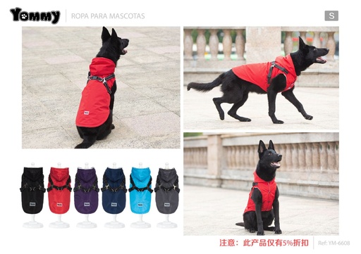 [YM6608] Ropa impermeable para perros S