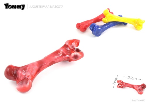 [YM6672] Juguete de goma imitación hueso 21*7CM - Juguetes