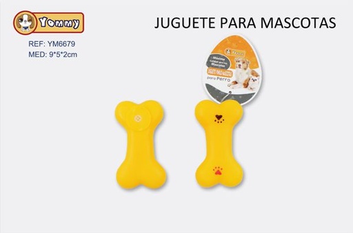 [YM6679] Juguete de goma para mascotas 9x5x2cm