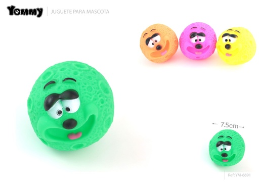 [YM6691] Juguete para mascotas pelota de gran boca (juguete de goma) 7.5 cm - Juguete para mascotas