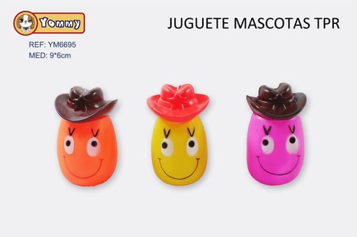 [YM6695] Juguete para mascotas de goma 9x6cm