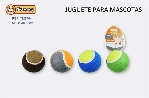 [YM6704] Juguete para mascotas con silbato de goma 6.35cm