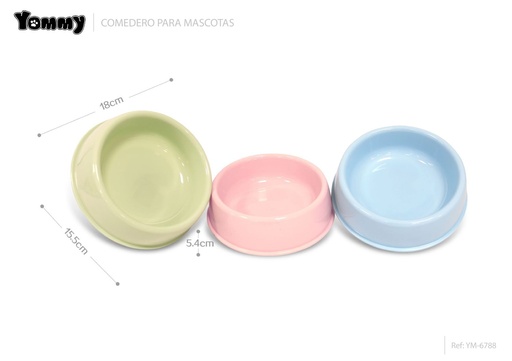 [YM6788] Comedero para mascotas 18*15.5*5.4cm para alimentación de mascotas