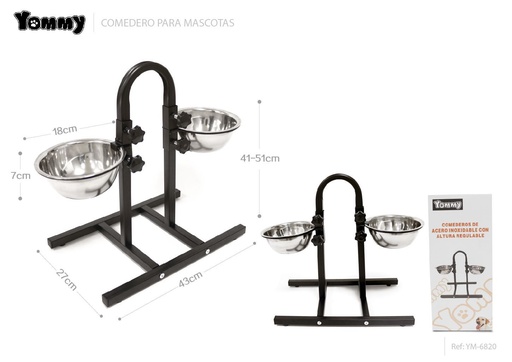 [YM6820] Comedero para mascotas Φ18x7cm para alimentación de mascotas