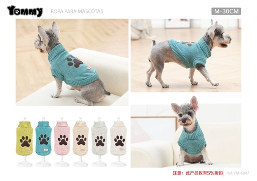 [YM6847] Jersey para mascotas 30cm M - Ropa para mascotas