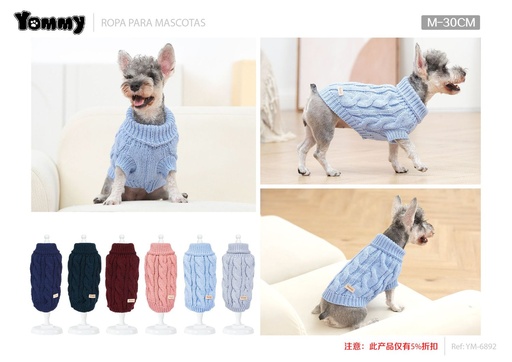 [YM6892] Jersey para mascotas M 30cm - Ropa para mascotas