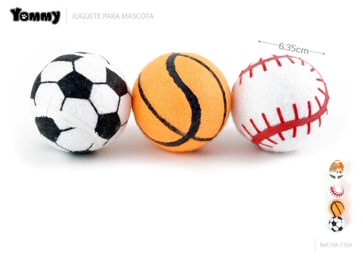 [YM7104] Juguete de bolas A nivel A 6.5 3 piezas - Juguetes para mascotas