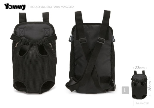 [YM7271] Bolso de viaje para mascotas tamaño L 38x23 cm - Artículos para mascotas