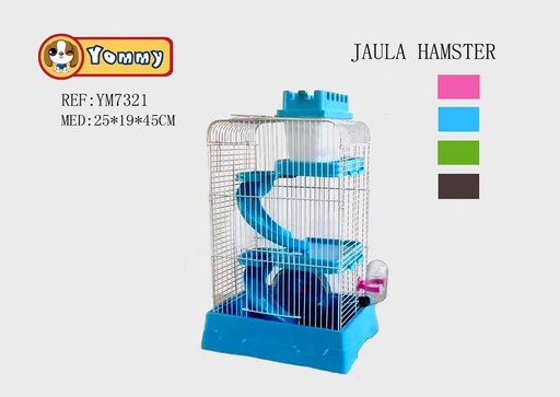 [YM7321] Jaula para hámster 25x19x45 cm - Accesorios para mascotas