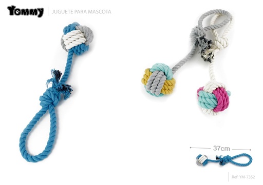 [YM7352] Juguete nudo de algodón 37cm - Accesorios para mascotas