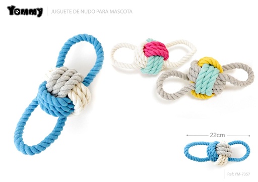 [YM7357] Juguete de cuerda de colores 22 cm - Juguetes para mascotas