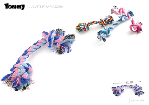 [YM7379] Juguete de cuerda de nudo 18cm - Juguetes para mascotas