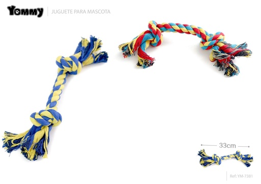 [YM7381] Juguete de Cuerda Doble 33CM - Accesorios para mascotas