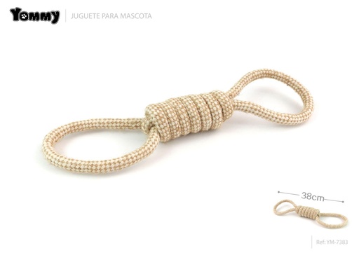 [YM7383] Juguete de cuerda en forma de ocho 38 cm - Juguetes de cuerda para mascotas