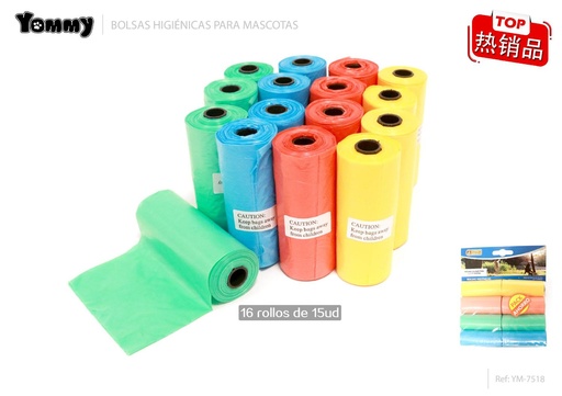[YM7518] Bolsitas higiénicas para mascotas 16x15 - Accesorios para mascotas