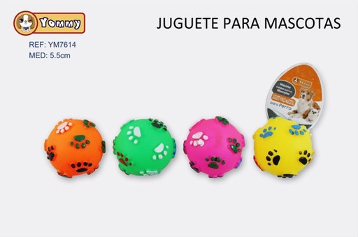 [YM7614] Juguete para mascotas de goma 5.5cm