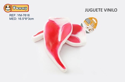 [YM7616] Juguete para mascotas imitación jamón 16.5x8x3cm para perros