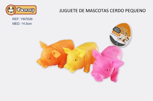 [YM7626] Juguete para mascotas cerdito pequeño 14.5cm