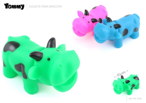 [YM7628] Juguete para mascotas vaca pequeña 15cm