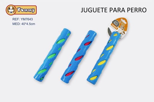 [YM7643] Juguete TPR para mascotas 40x4.5cm resistente y duradero