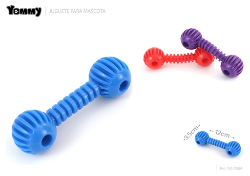 [YM7654] Juguete TPR para mascotas 12x3.5 cm - Juguetes para mascotas