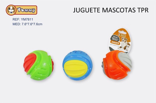 [YM7811] Juguete TPR mascotas 7.6x7.6x7.6cm para entretenimiento