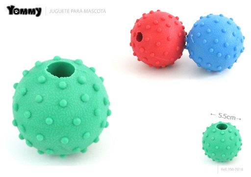 [YM7818] Bola de espinas para mascotas dia 5.5cm 94g resistente y divertida