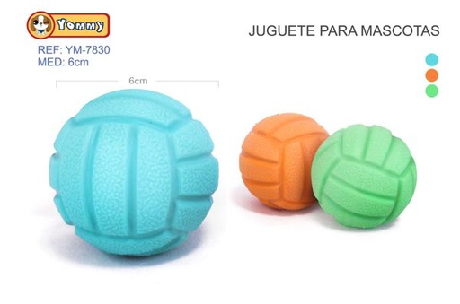 [YM7830] Juguete para mascotas TPR pelota de 6cm