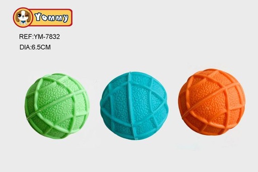 [YM7832] Juguete bola TPR diámetro 6.5cm para mascotas