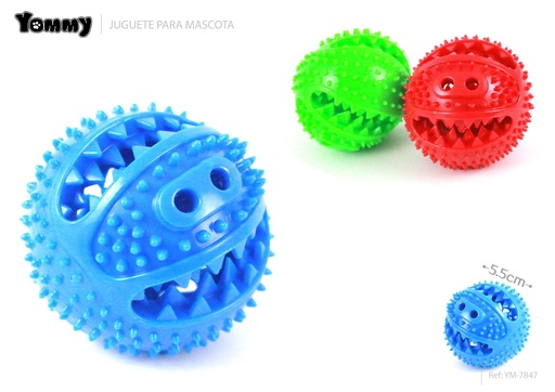 [YM7847] Juguete de goma para mascotas (8x8x7.5cm) - Accesorios para mascotas