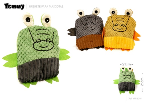 [YM8246] Peluche para mascotas feroz cocodrilo 21x21cm