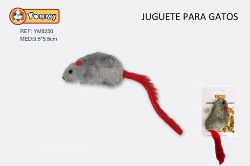 [YM8250] Juguete de ratón para mascotas 9.5x5.5cm