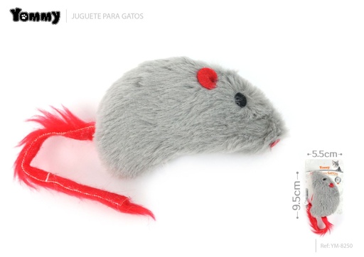 [YM8250] Juguete de ratón sonajero 9.5*5.5 cm - Juguetes para gatos