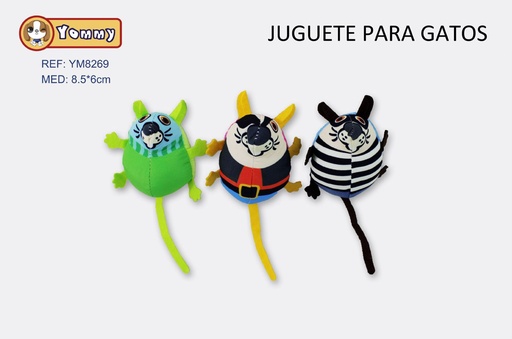 [YM8269] Juguete de mascotas ratón 8.5x6cm para gatos