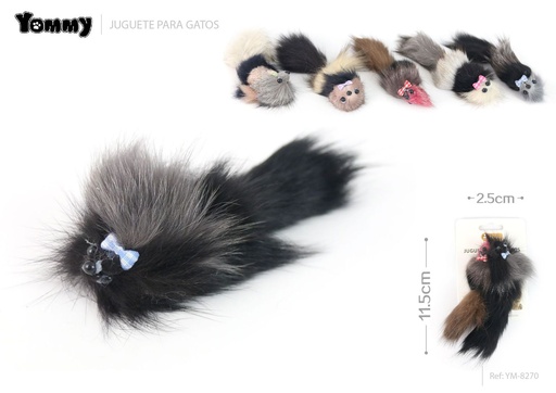 [YM8270] Juguete de mascotas ratón 11*2.5CM - Juguetes para mascotas