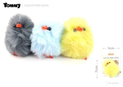 [YM8271] Juguete para mascotas gallina 7x5cm para entretenimiento de mascotas